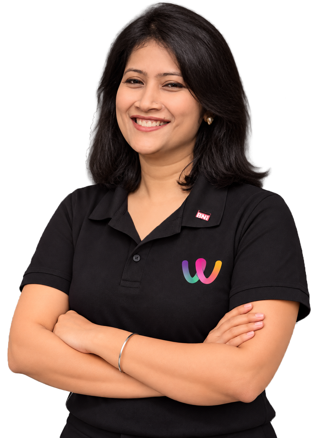 Durgesh Jain, smiling with arms folded